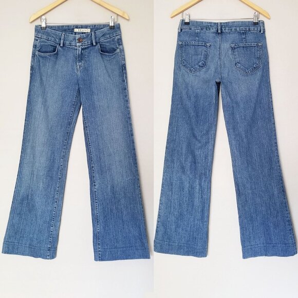 J Brand Monroe Wide Flared Leg Jean Haight Light Wash 27 Full Length Y2K Retro - Picture 14 of 14